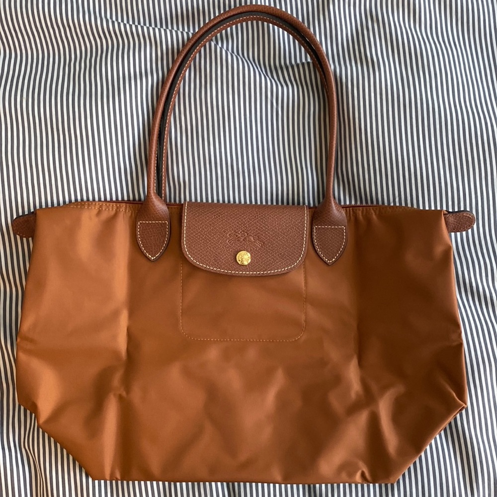 NWOT longchamp le pliage small long handle tote
